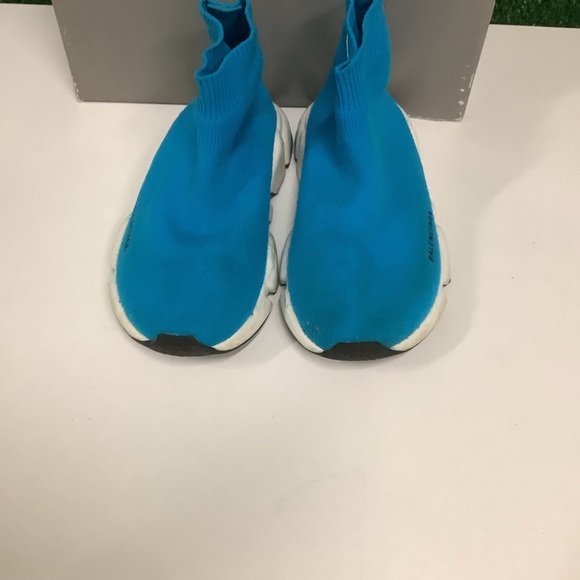 Balenciaga turquoise Azur toddler sock sneakers size 25-26 - Picture 4 of 8